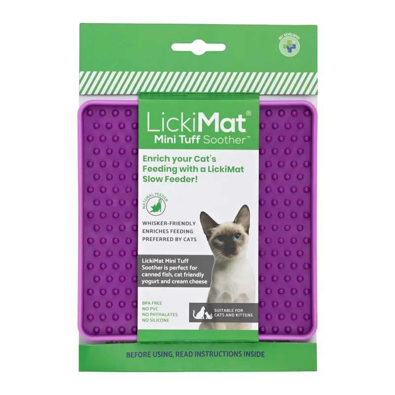Neue Kollektion LickiMat Mini Soother TUFF lila 15 x 15 cm